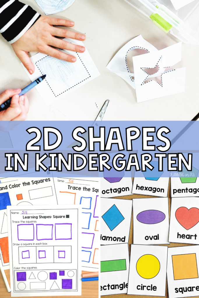 Looking for ideas for teaching 2D shapes in Kindergarten? Check out this blog post to find out what shapes to teach, what to teach about shapes (names, attributes, and shapes around us), and how to practice and assess knowledge of shapes. Activity ideas are reviewing shapes during morning tubs and centers, during whole group time or morning meetings, using technology to practice shapes, and worksheets for extra review and assessment. Grab a freebie to develop shape and fine motor skills!