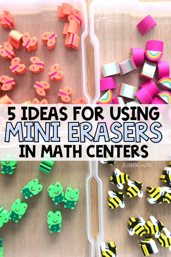 Make It Mats Using Mini Erasers, Letters and Numbers